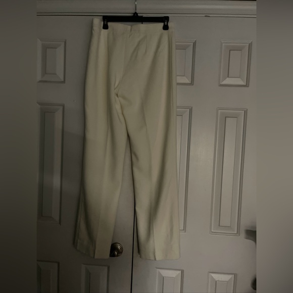 NWT $198 Lilly Pulitzer Lyndie High Rise 32" Coconut Pants Winter White Size 8 - Picture 9 of 13